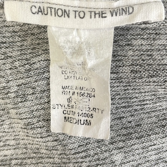 Caution to the wind Cropped Tie Top - Picture 4 of 4